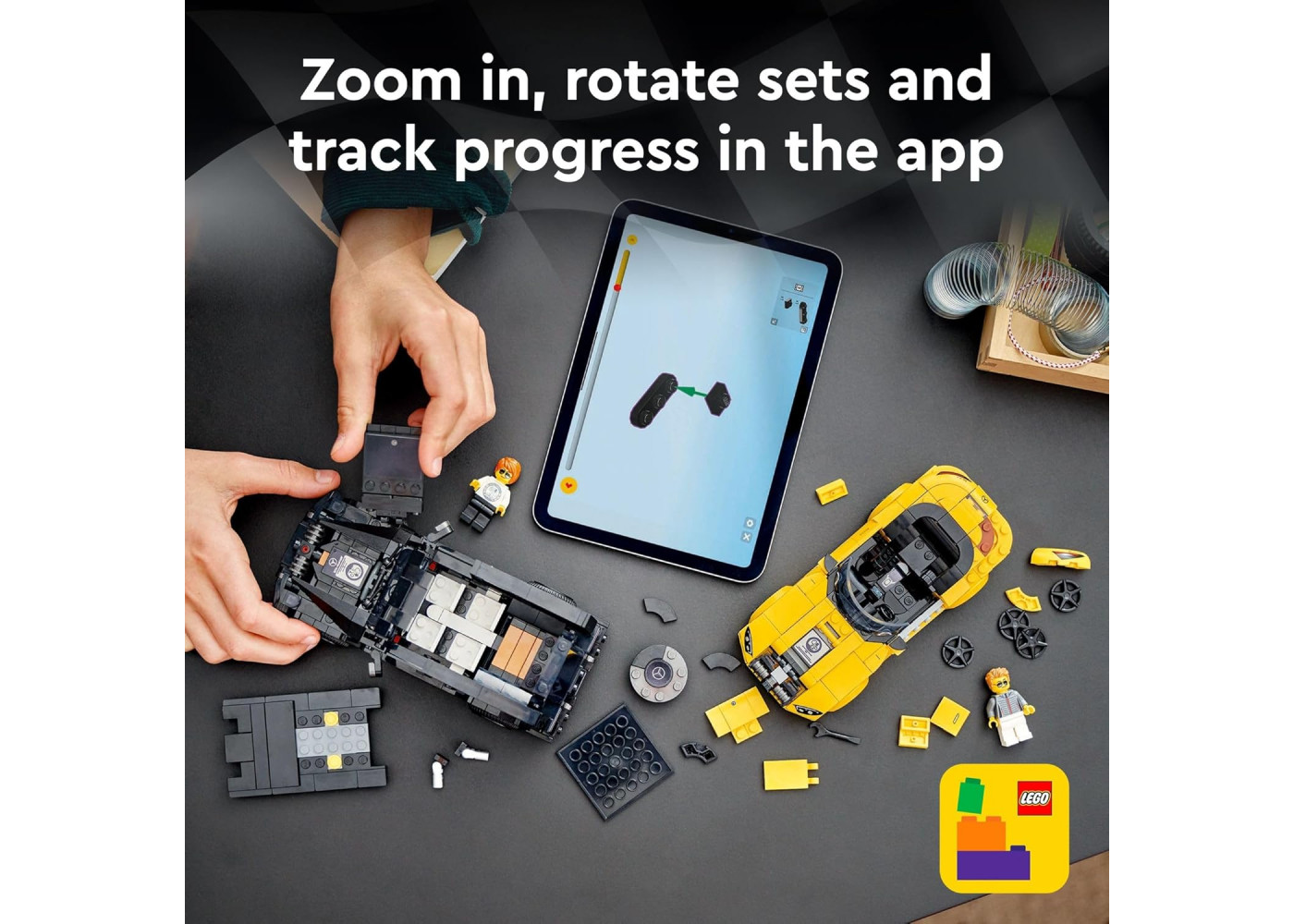 Конструктор Лего Чемпионы Мерседес 806 деталей Speed Champions Mercedes-AMG G63 Mercedes-AMG SL63 LEGO 76924