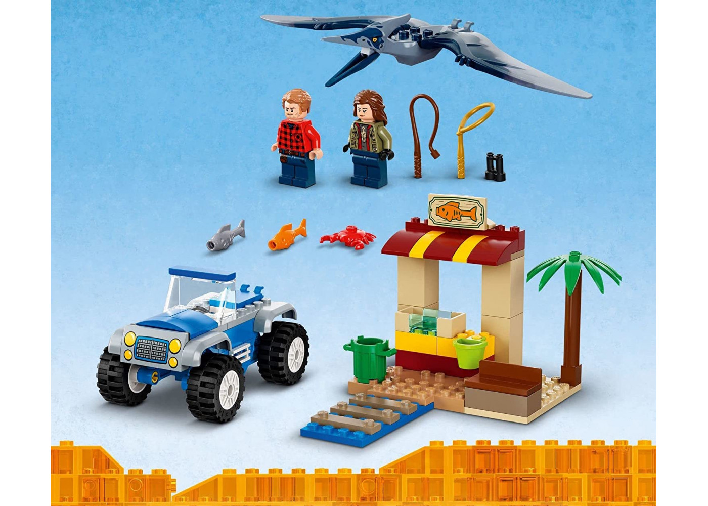 Конструктор Лего Динозавр Птеранодон Чейз Lego Jurassic World Pteranodon Chase 76943