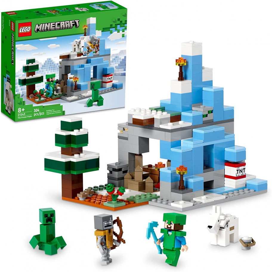 Конструктор Лего Майнкрафт Ледяные Пики Lego Minecraft The Frozen Peaks 21243