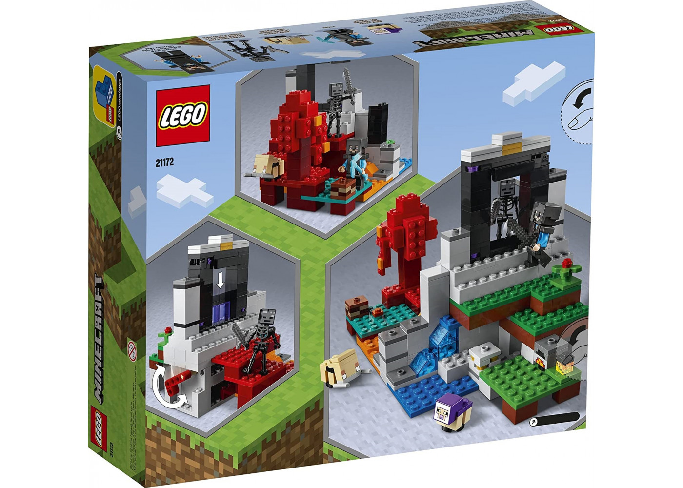 Конструктор Лего Майнкрафт Зруйнований Портал Lego Minecraft The Ruined Portal 21172