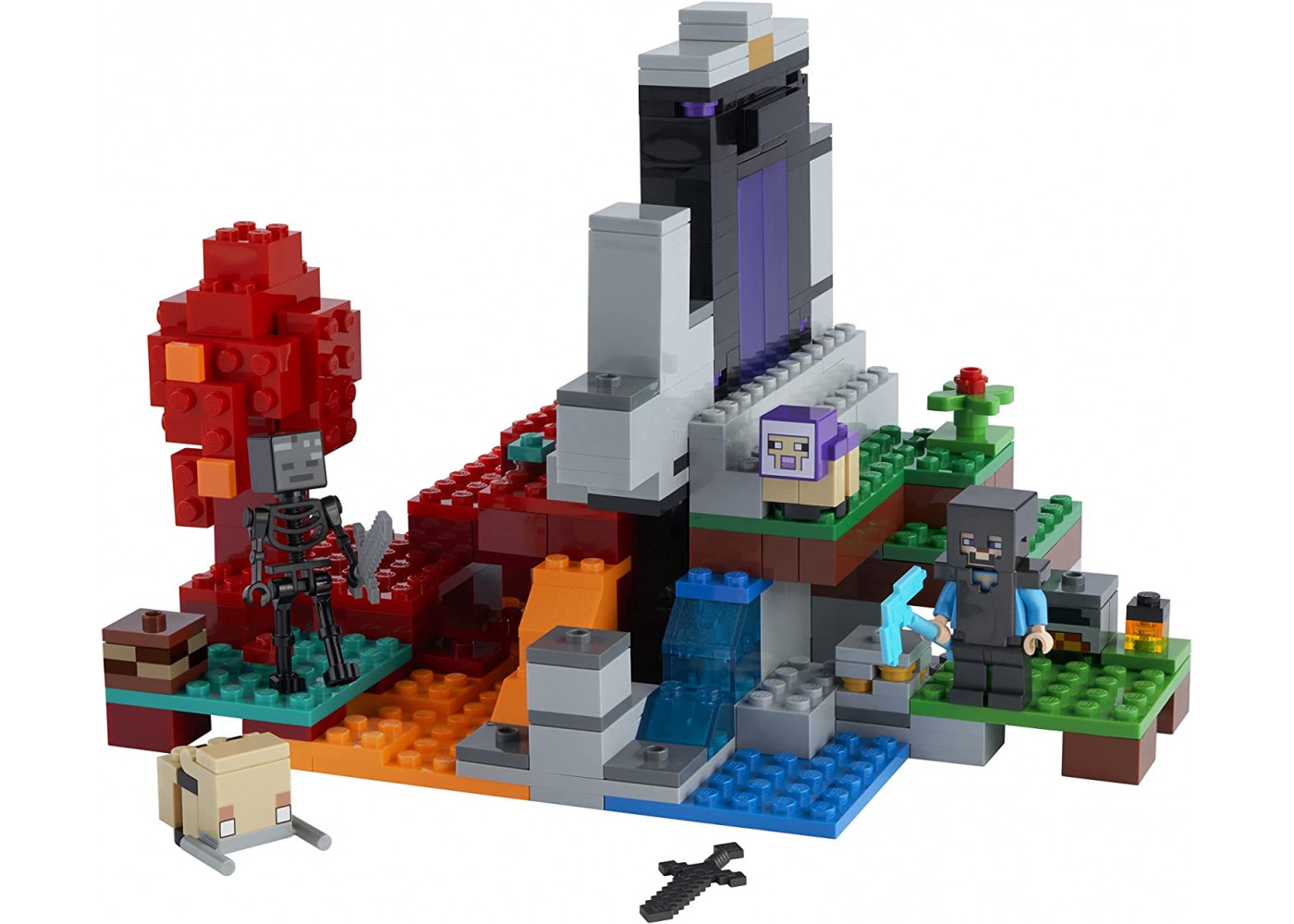 Конструктор Лего Майнкрафт Зруйнований Портал Lego Minecraft The Ruined Portal 21172