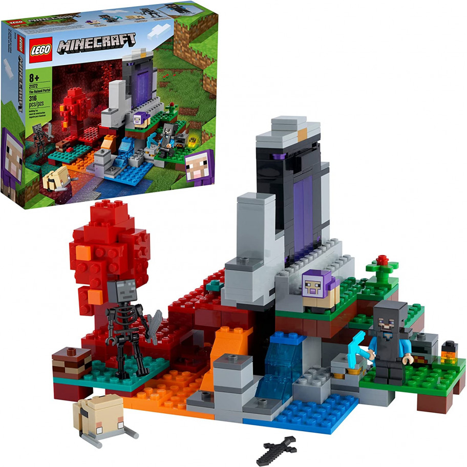 Конструктор Лего Майнкрафт Зруйнований Портал Lego Minecraft The Ruined Portal 21172
