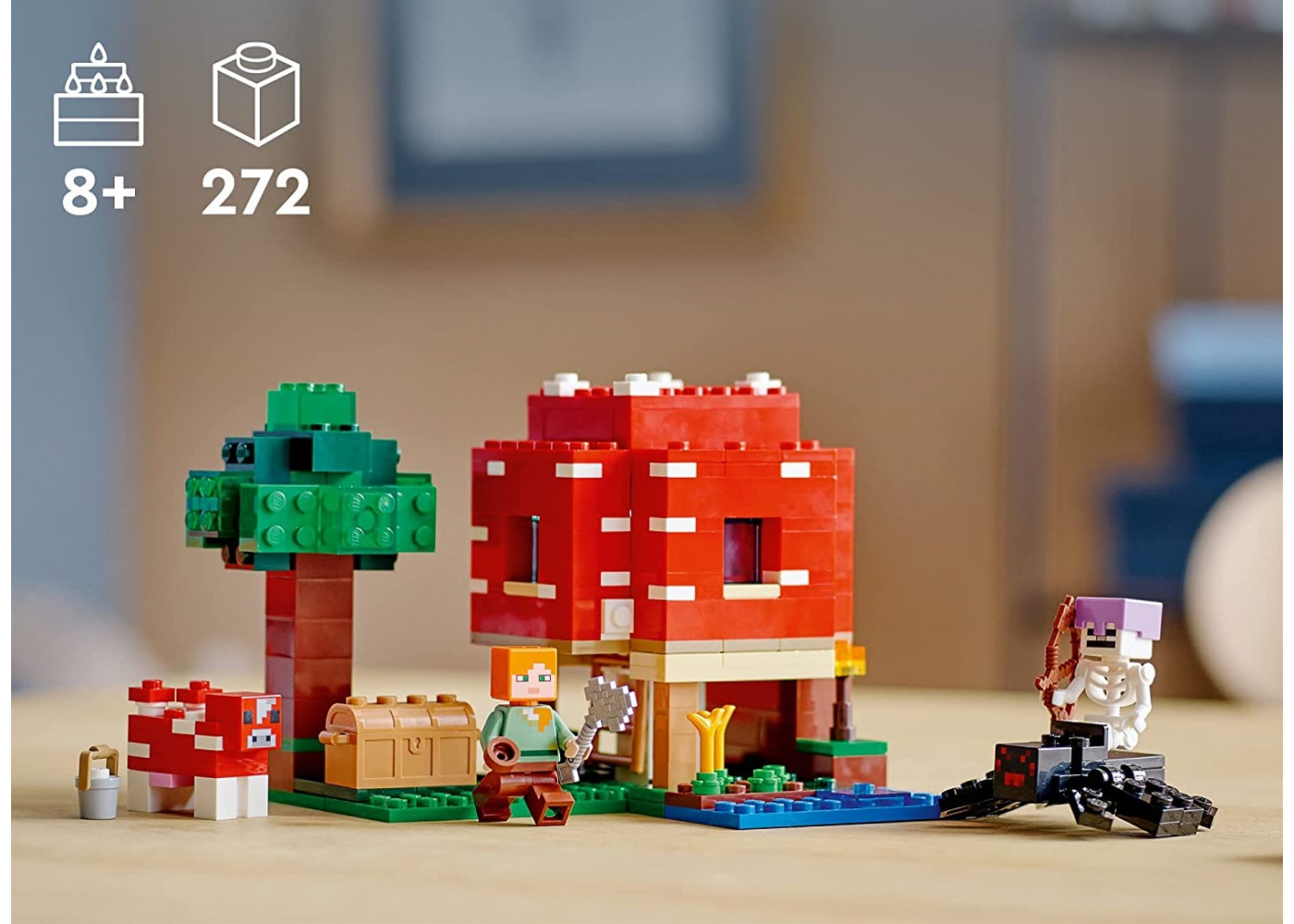 Купить Конструктор Лего Майнкрафт Грибной Дом Lego Minecraft The Mushroom  House 21179 по цене 822 грн. от производителя