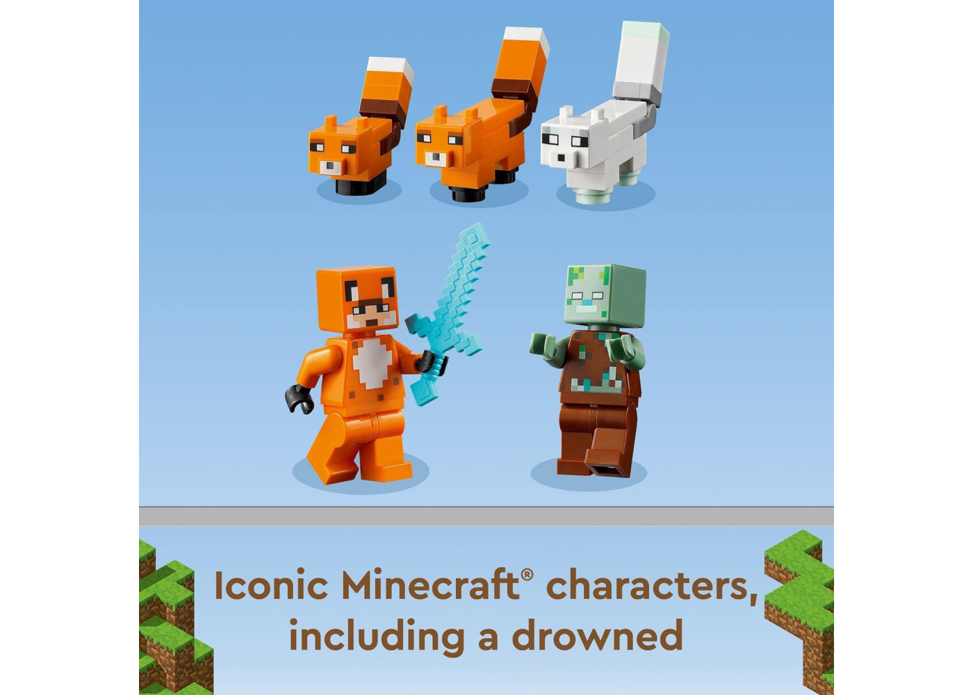 Конструктор Лего Майнкрафт Лисья Хижина Lego Minecraft Fox Lodge House Lego 21178