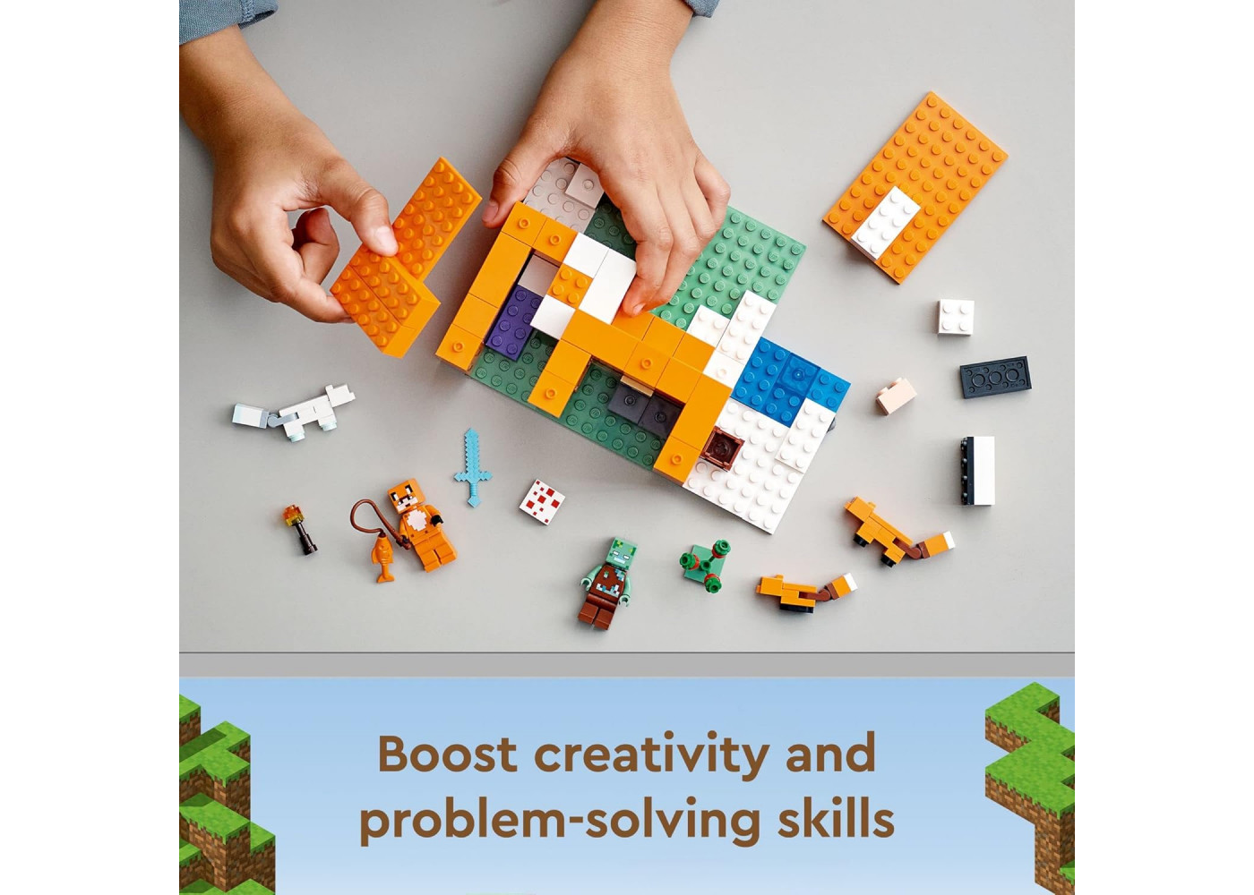 Конструктор Лего Майнкрафт Лисья Хижина Lego Minecraft Fox Lodge House Lego 21178