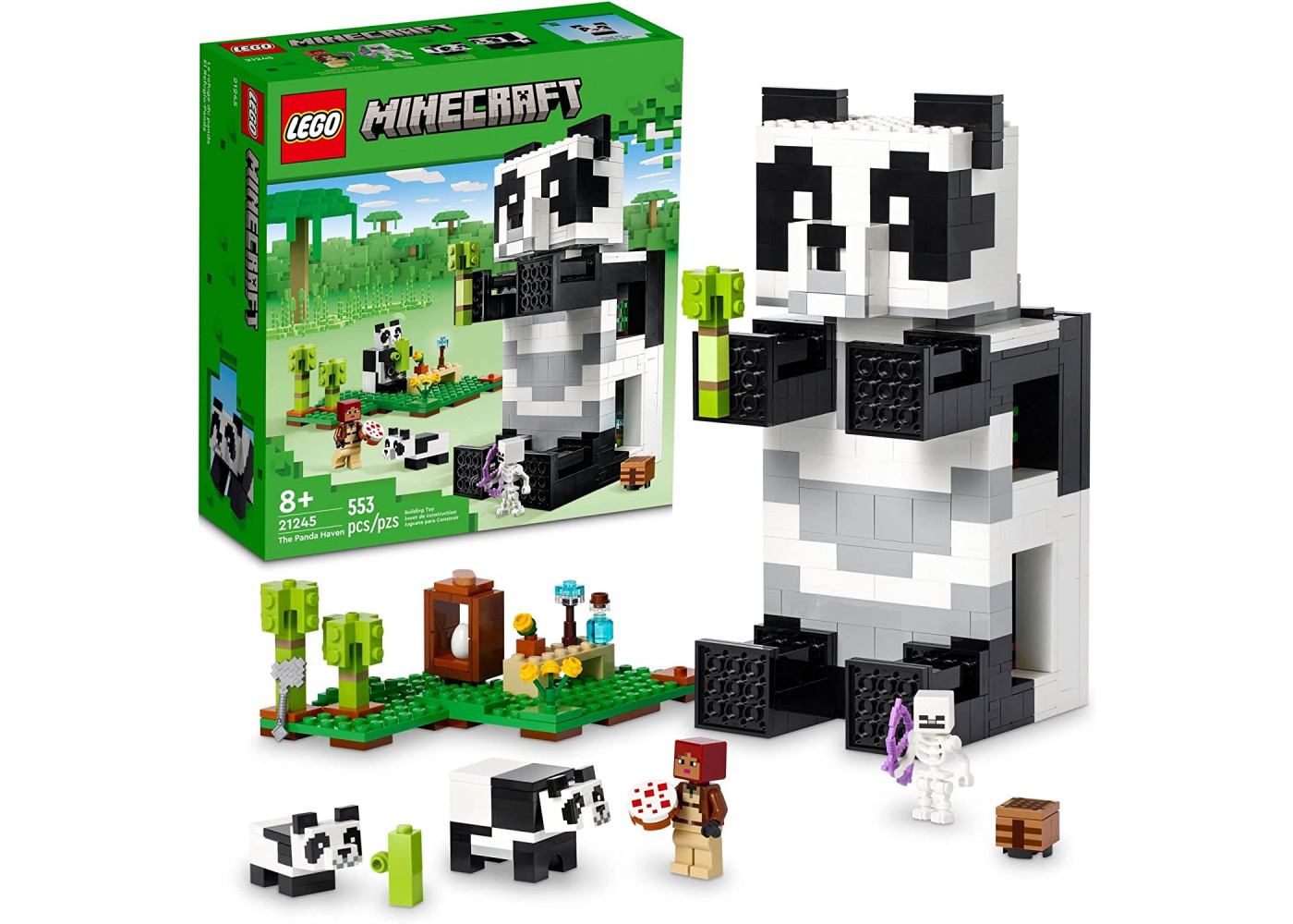 Конструктор Лего Майнкрафт Будинок Панди Lego Minecraft The Panda Haven 21245