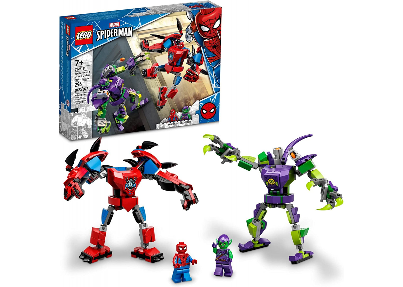 Конструктор Лего Марвел Людина Павук та Зелений гооблін Lego Marvel Spider-Man & Green Goblin 76219