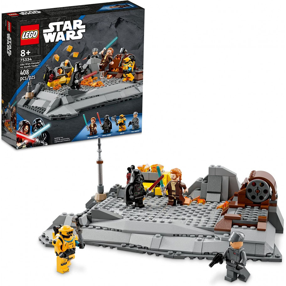 Конструктор Лего О́би-Ван Кеноби против Дарта Вейдера Lego Star Wars OBI-Wan Kenobi vs Darth Vader 75334