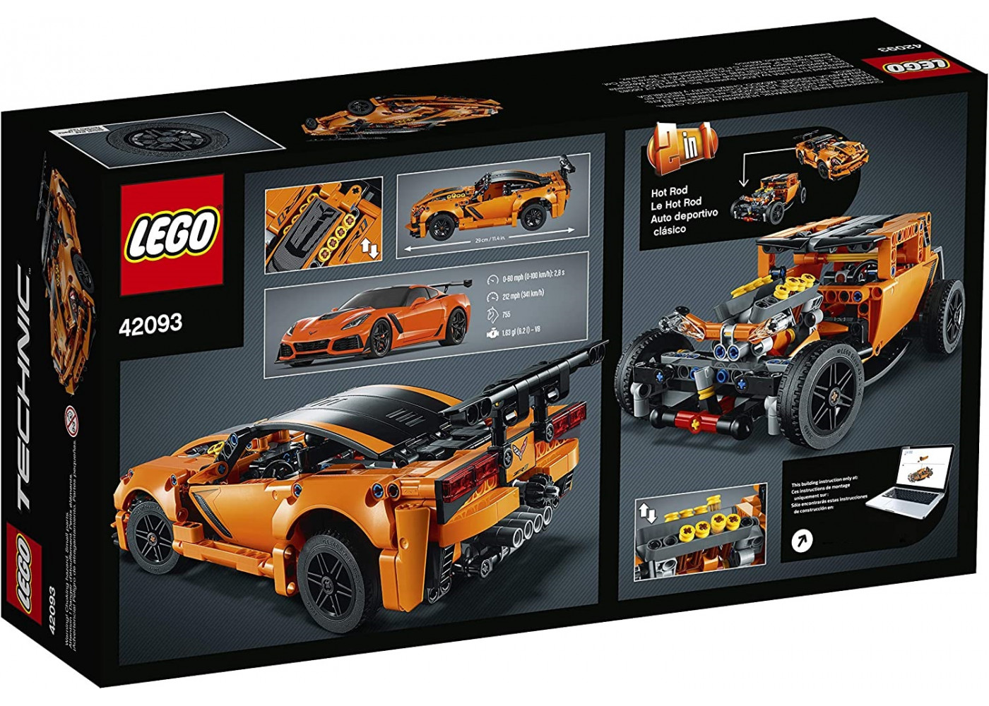 Конструктор Лего Техник Шевроле Корвет Lego Technic Chevrolet Corvette ZR1 42093