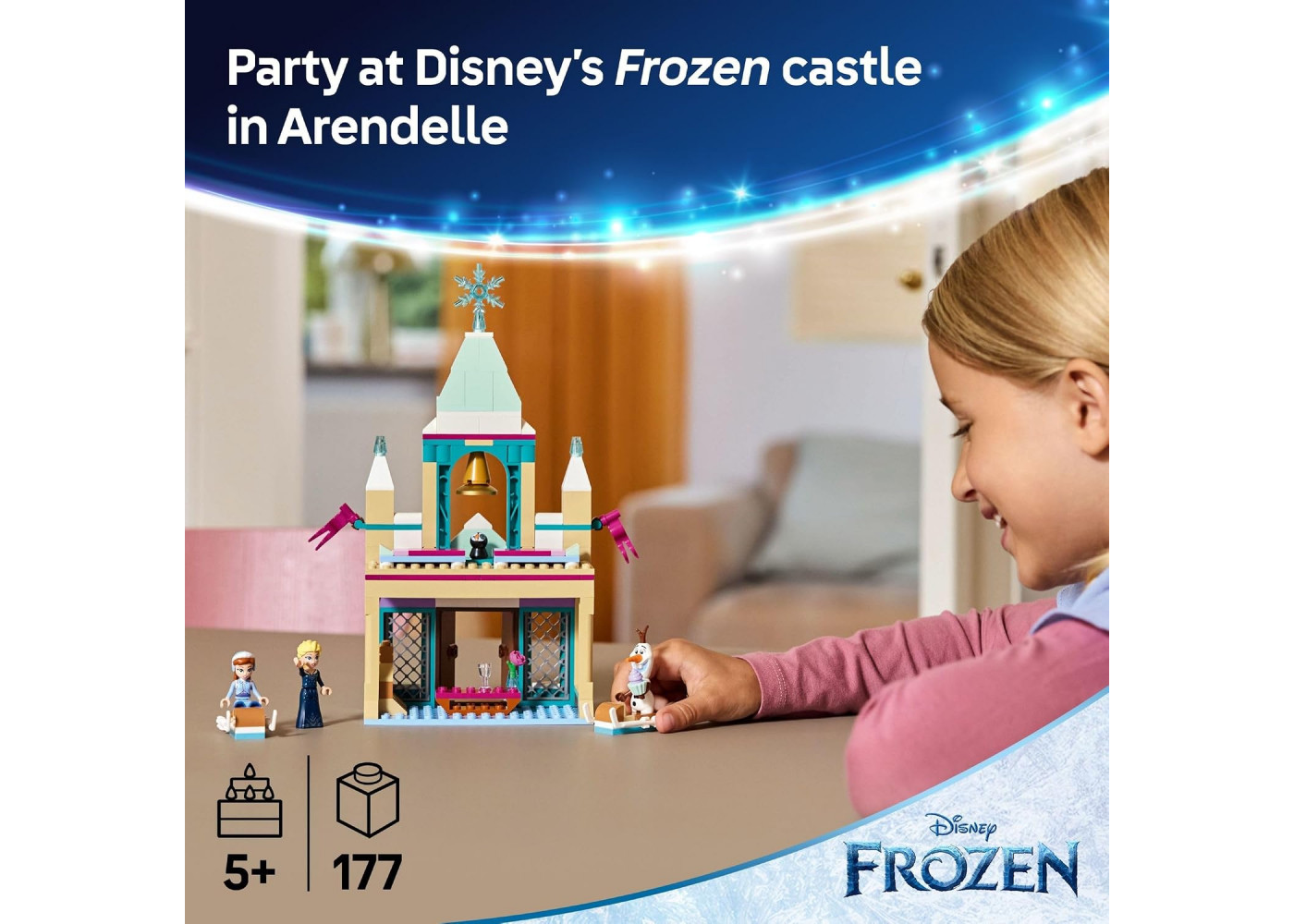 Конструктор Лего Замерзлий Замок в Королівстві Ерендел 177 деталей Arendelle Frozen Castle Lego 43265