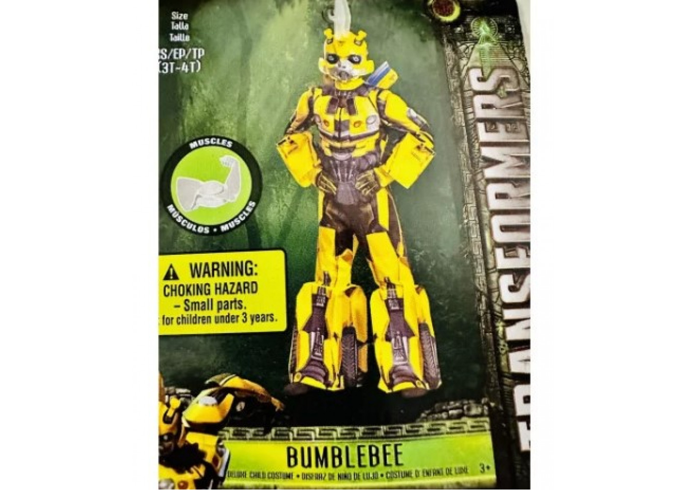 Костюм Трансформер Бамблбі 3-4 роки (Без Маски) 94-109 см Transformers Bumblebee Deluxe Costume BS06433