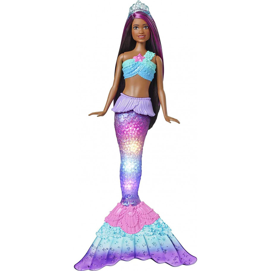 Лялька Барбі Русалочка з світловими ефектами Barbie Dreamtopia Light-Up Tail Mermaid Doll Mattel HDJ37
