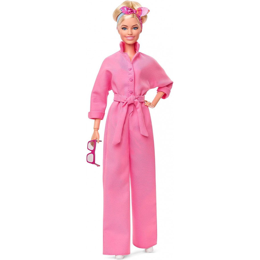 Кукла Барби в розовом комбинезоне Марго Робби Barbie The Movie Mattel HRF29