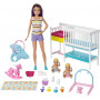 Набор Барби Детская Комната Уход За Малышами Barbie Set Kids Room Toddler Care Mattel GFL38