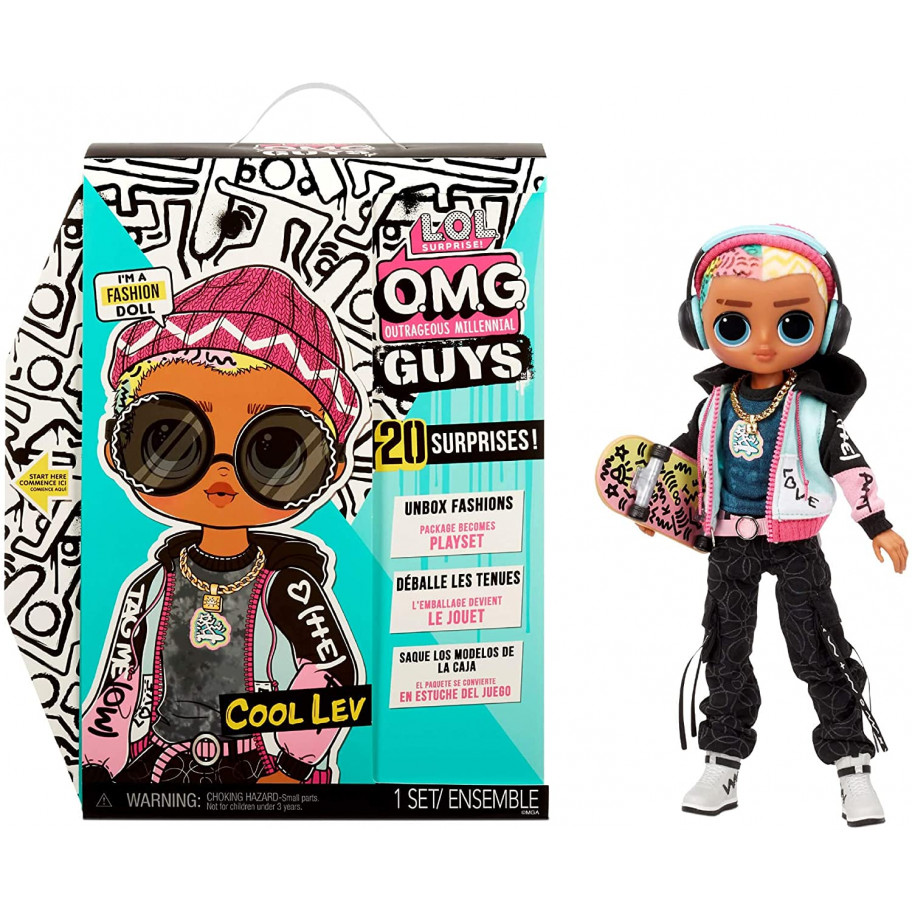 Лялька ЛОЛ Бойфренд Крутий Лев 20 сюрпризів LOL O.M.G. Guys Fashion Doll Cool Lev MGA 576716