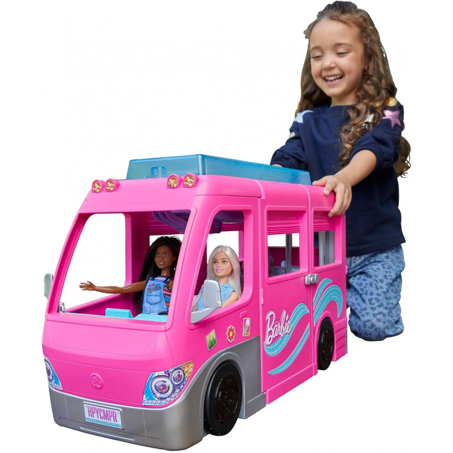 Набір Барбі Кемпер Мрії 60 аксесуарів 7 зон Barbie Dream Camper Mattel HCD46