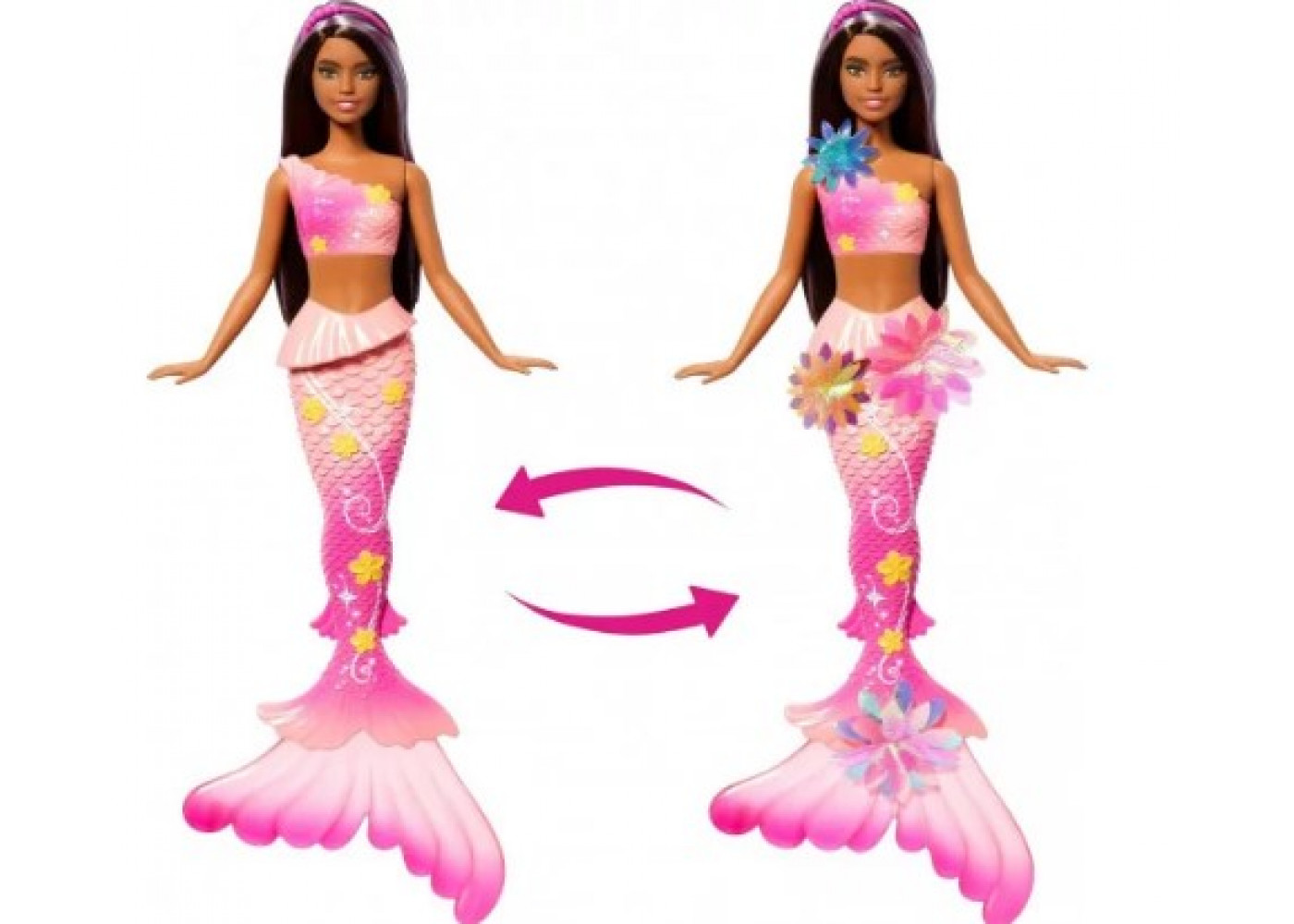 Лялька Барбі (Прим'ята Коробка) Квіткова Магія Русалки з Аксесуарами Barbie Flower Magic Mermaid Mattel BJDM73