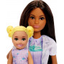 Кукла Барби Стоматолог с ребенком и аксессуарами Barbie Dentist with Brunette Doll & Kid Doll Mattel JCR75