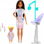 Кукла Барби Стоматолог с ребенком и аксессуарами Barbie Dentist with Brunette Doll & Kid Doll Mattel JCR75