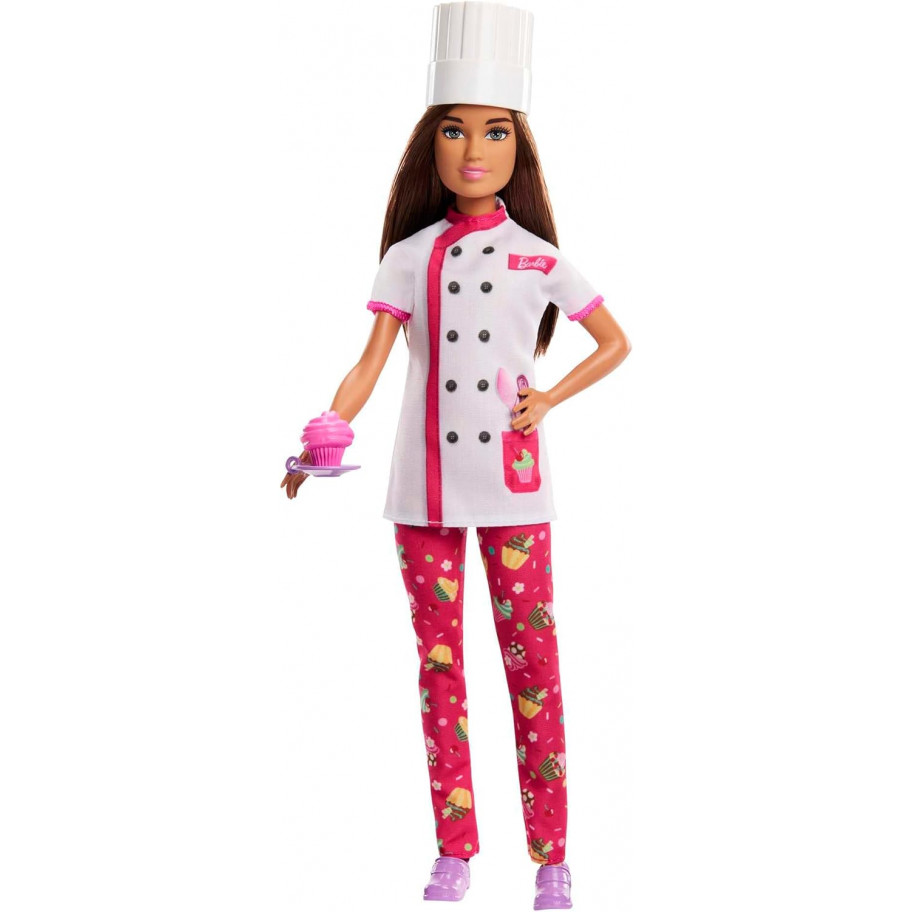 Лялька Барбі Шеф-кухар Кондитер Barbie Career Pastry Chef Mattel HKT67