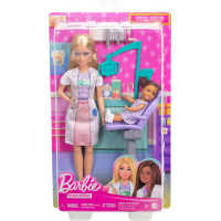 Лялька Барбі Стоматолог з дитиною та аксесуарами Barbie Dentist with Blonde Doll & Kid Doll Mattel JCR74