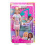 Кукла Барби Стоматолог с ребенком и аксессуарами Barbie Dentist with Blonde Doll & Kid Doll Mattel JCR74