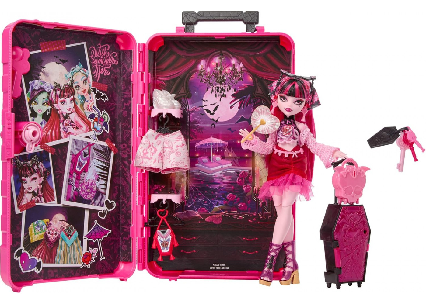 Кукла Монстер Хай Дракулаура Роскошный оазис с чемоданом Monster High Draculaura Gore-geous Oasis Mattel JDR50