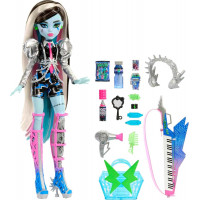 Кукла Монстер Хай Фрэнки Штейн с аксессуарами Monster High Amped Up Frankie Stein Rockstar Mattel HNF84