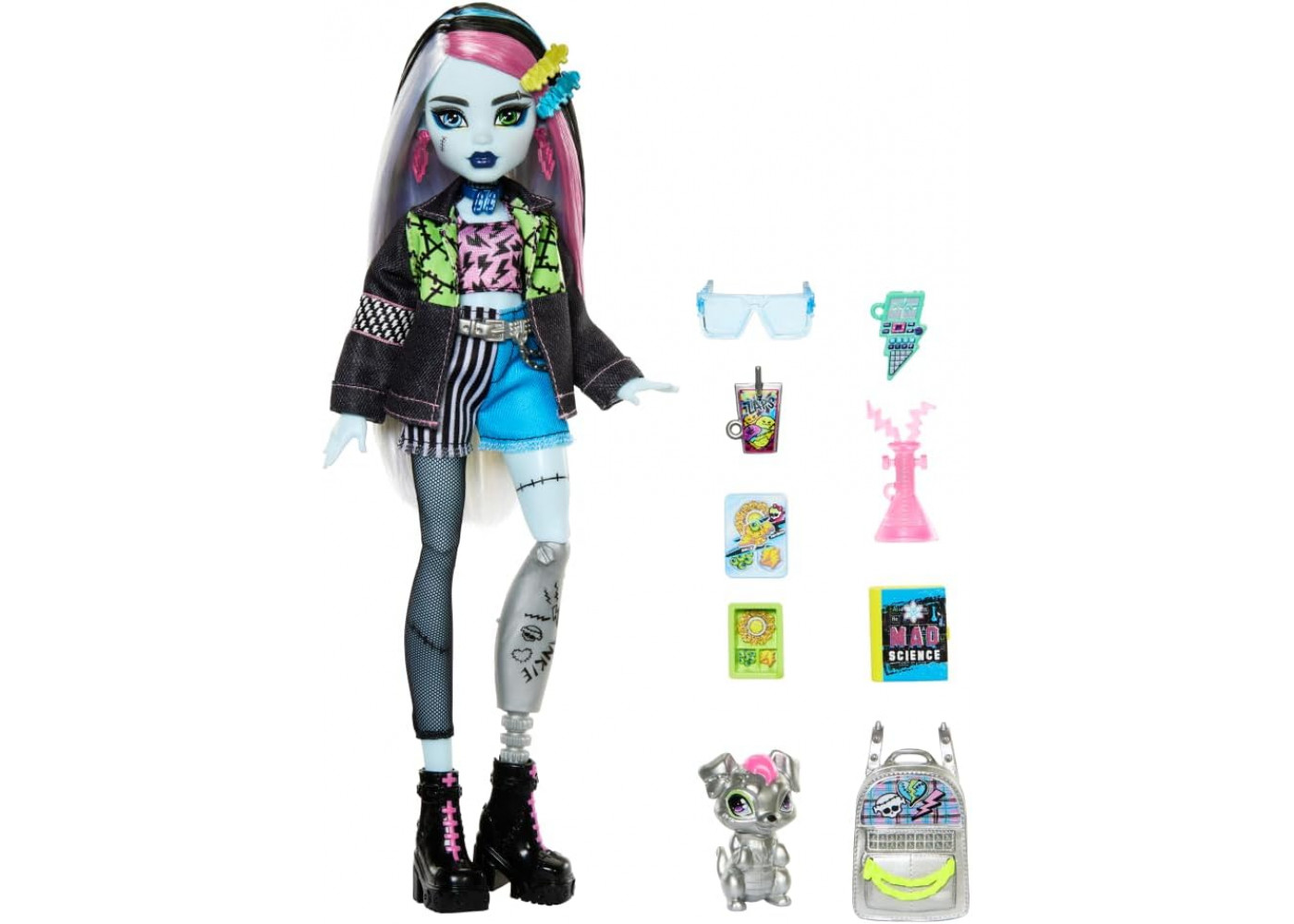 Кукла Монстер Хай Фрэнки Штейн с аксессуарами Monster High Frankie Stein and Accessories Mattel HXH73