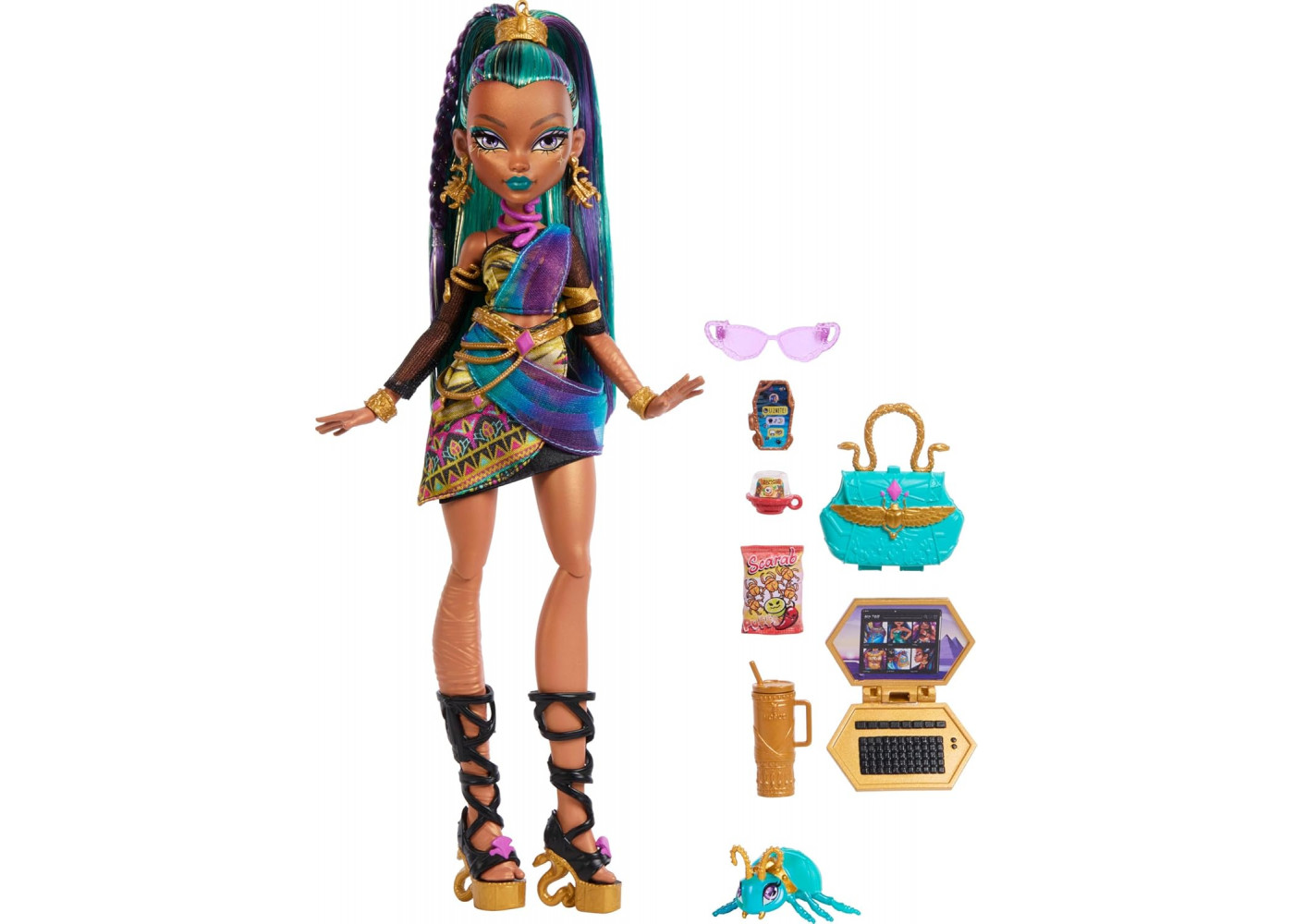 Кукла Монстер Хай Нефера де Нил с аксессуарами Monster High Nefera De Nile Mattel JDR48