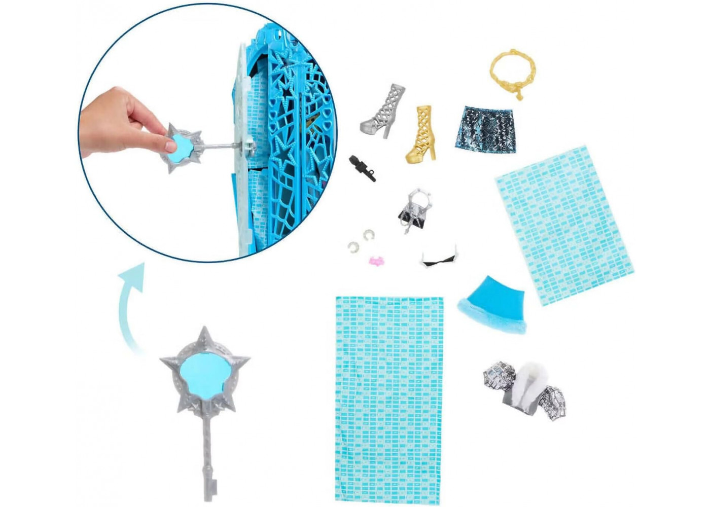 Кукла Монстер Хай Фрэнки Штейн Шкаф с Секретами Monster High Hauntlywood Mysteries Frankie Stein Mattel JBG81