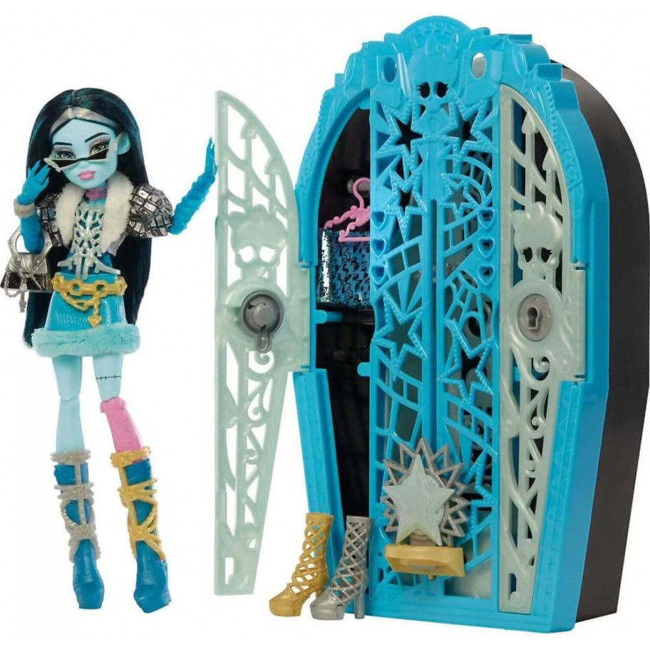 Лялька Монстер Хай Френкі Штейн Шафа з Секретами Monster High Hauntlywood Mysteries Frankie Stein Mattel JBG81