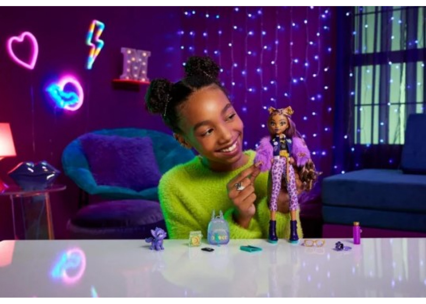 Лялька Монстер (Прим'ята Коробка) Хай Клодін Вульф з аксесуарами Monster High Clawdeen Wolf Mattel BHRP65