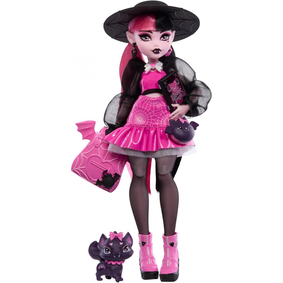 Лялька Монстер Хай Дракулаура з аксесуарами Monster High Draculaura Mattel HRP64