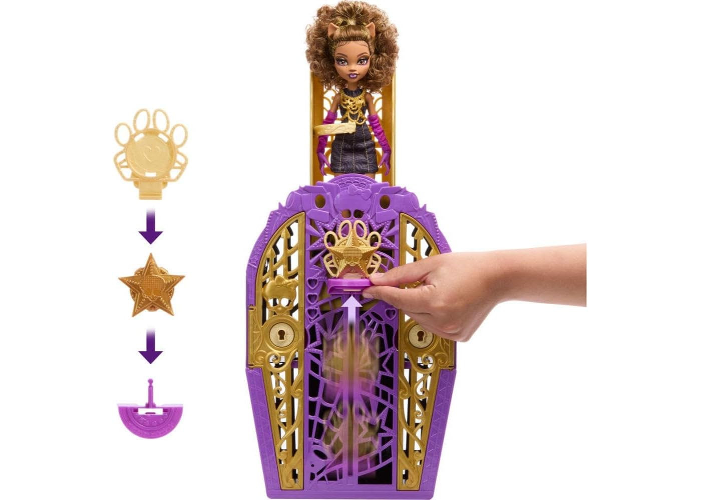 Кукла Монстер Хай Клодин Вульф Шкаф с Секретами Monster High Hauntlywood Mysteries Clawdeen Wolf Mattel JBG80