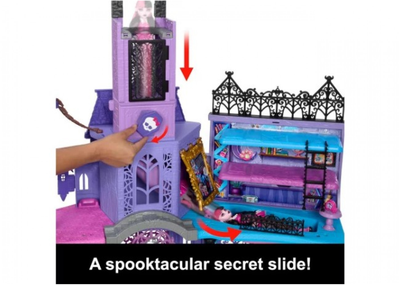 Монстер Хай Школа (Без Лестницы) для Кукол 7 Зон Monster High Haunted High School Doll Mattel BHLP88