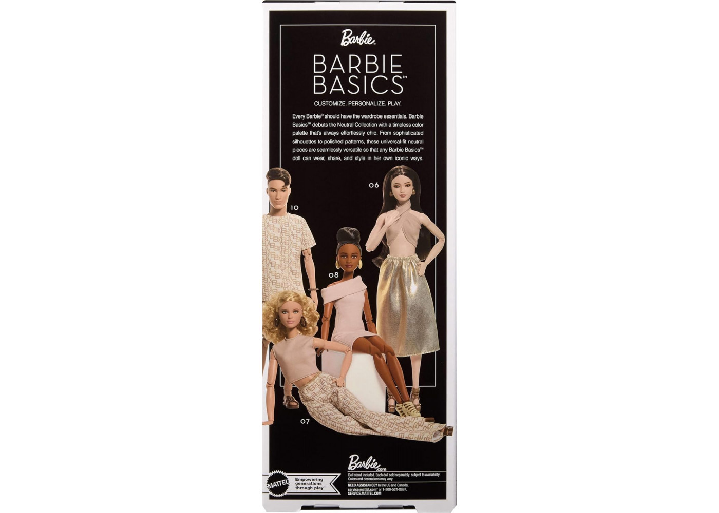 Лялька Барбі Брюнетка Базова Модель 08 Barbie Signature Basics Model 08 with Brunette Hair Mattel JJX27