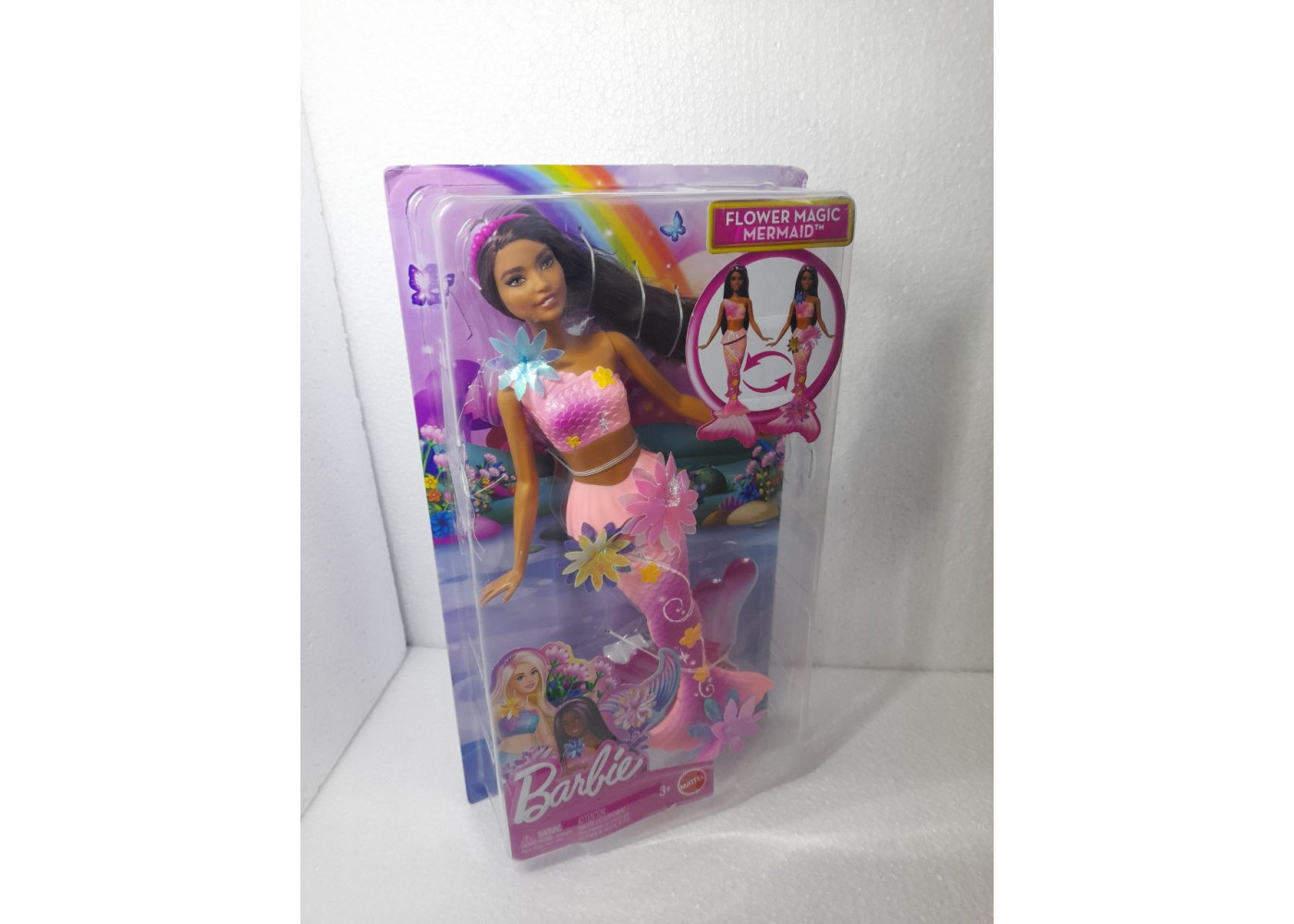 Лялька Барбі (Уцінка) Квіткова Магія Русалки Barbie Flower Magic Mermaid Mattel BJDM73