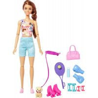 Лялька Барбі Спортсменка з Цуценям Barbie Workout with Pet Puppy Mattel HKT91