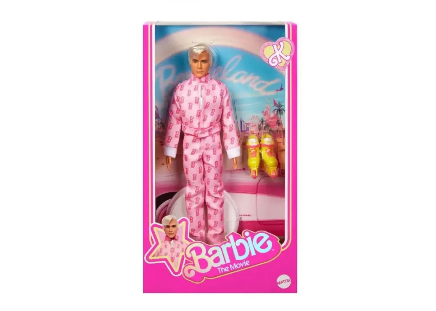Лялька Кен Барбі Райан Гослінг у Рожевому Комбінезоні Ryan Gosling Barbie The Movie Ken Mattel JCP80