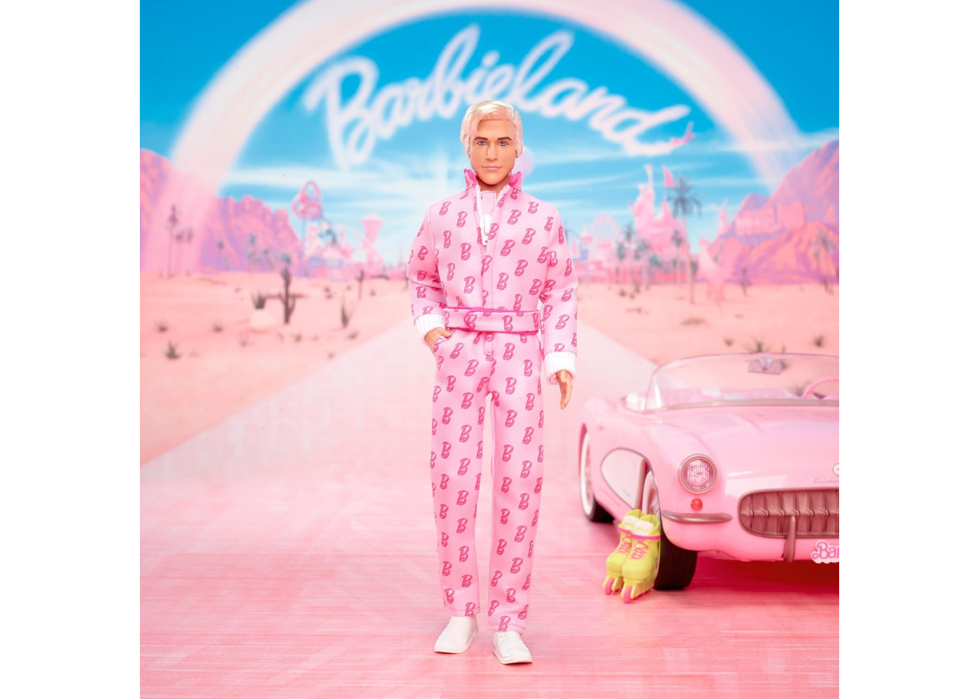 Лялька Кен Барбі Райан Гослінг у Рожевому Комбінезоні Ryan Gosling Barbie The Movie Ken Mattel JCP80