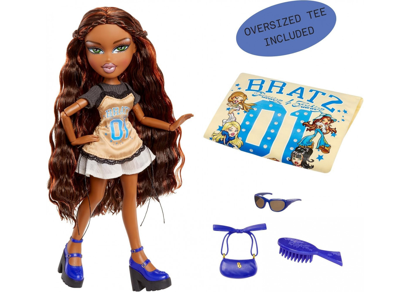 Лялька Братц Саша з Футболкою Bratz Sasha Stylin' with Customizable T-Shirt MGA 544890