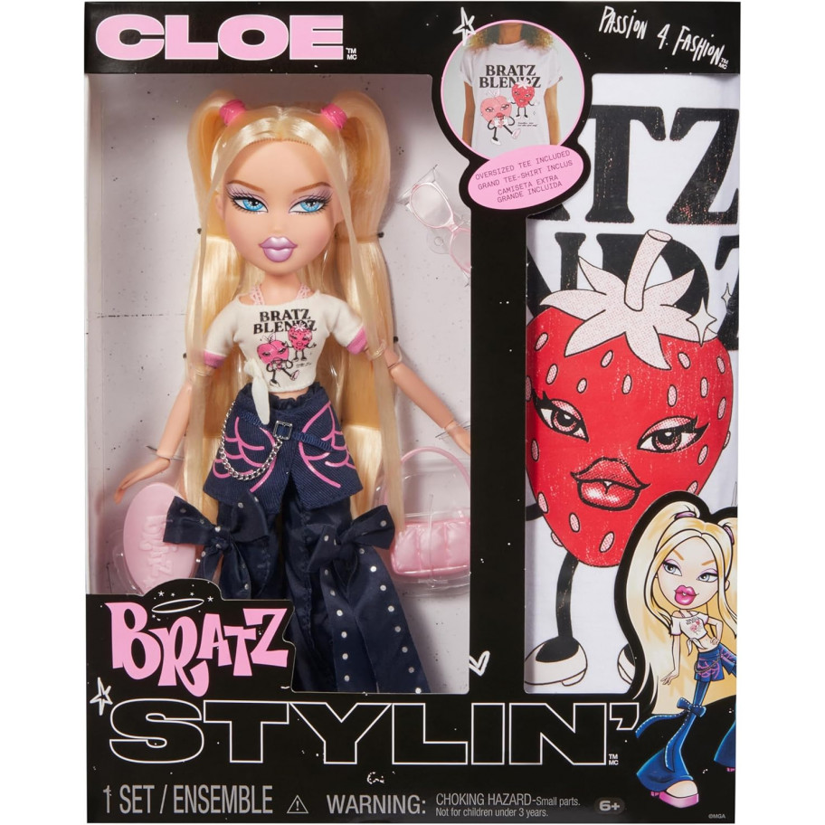 Лялька Братц Хлоя з футболкою Bratz Cloe Stylin' with Customizable T-Shirt MGA 544869