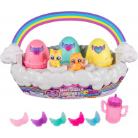 Фигурки Хетчималс Неоновая Радужная Весенняя Корзинка Hatchimals Alive Neon Rainbow Basket Spin Master 6072741