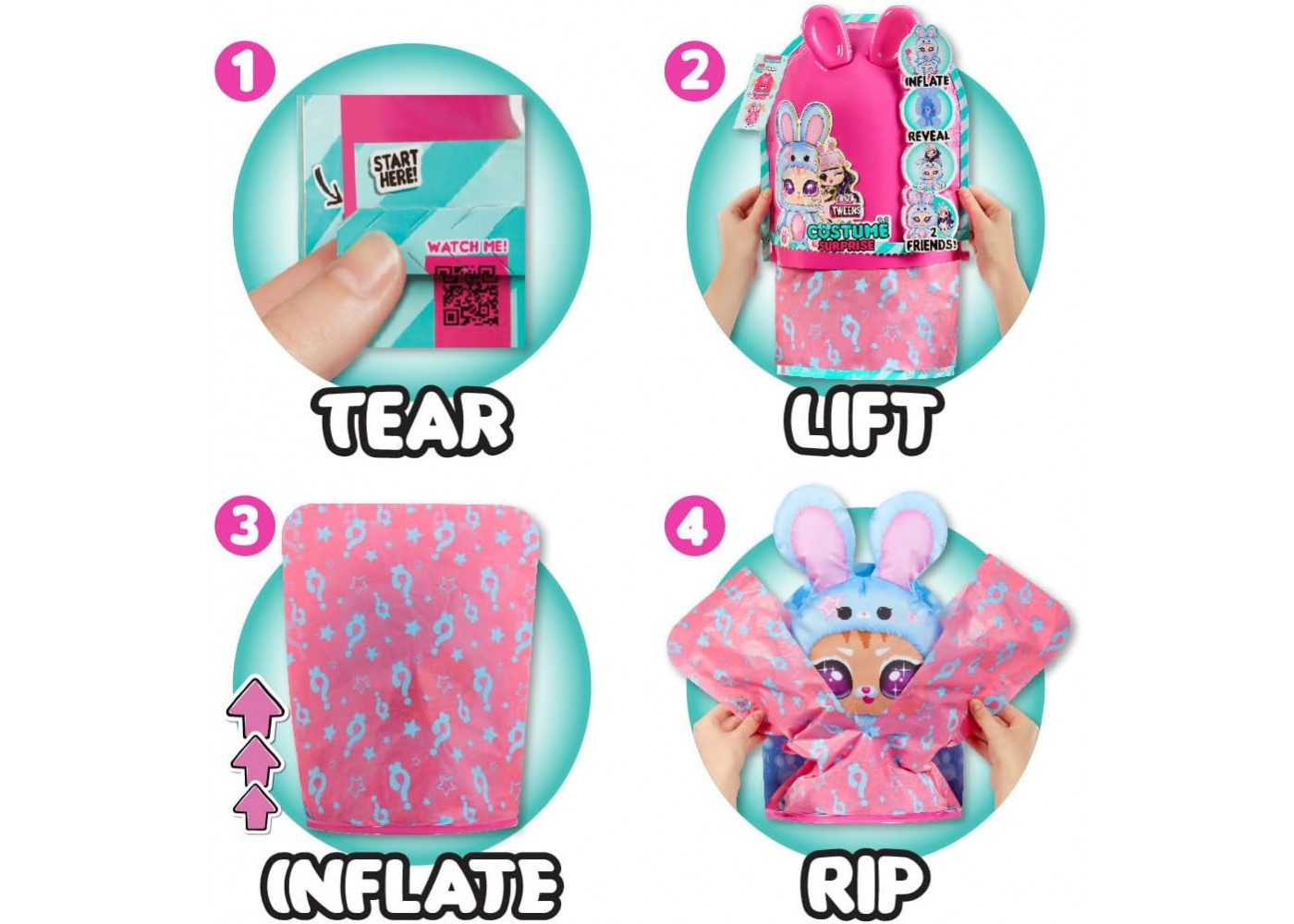 Лялька ЛОЛ Айя Черрі LOL Surprise Tweens Costume Surprise Aya Cherry Inflatable Blue Bunny Pet MGA 504054