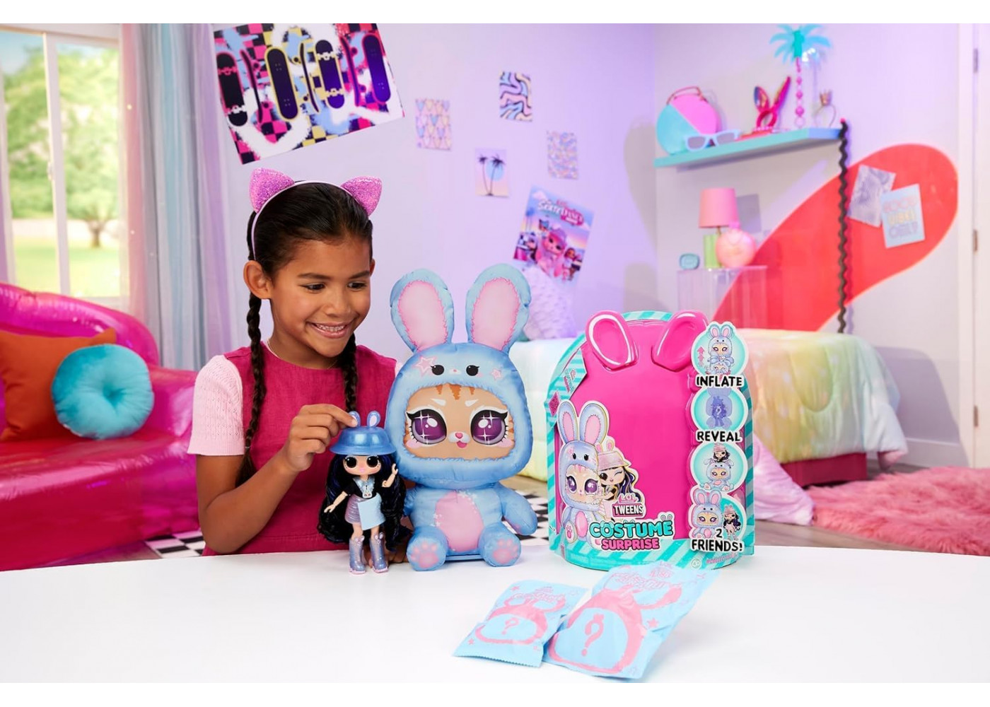 Лялька ЛОЛ Айя Черрі LOL Surprise Tweens Costume Surprise Aya Cherry Inflatable Blue Bunny Pet MGA 504054