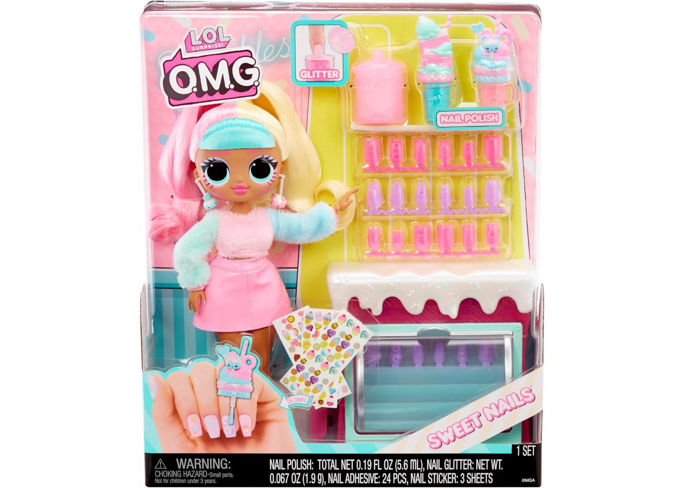 15 LOL OMG Surprise Sweet Nails Candylicious MGA 503781