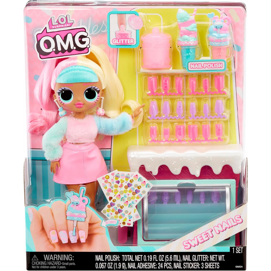 Лялька ЛОЛ Цукерка 15 Сюрпризів LOL OMG Surprise Sweet Nails Candylicious MGA 503781