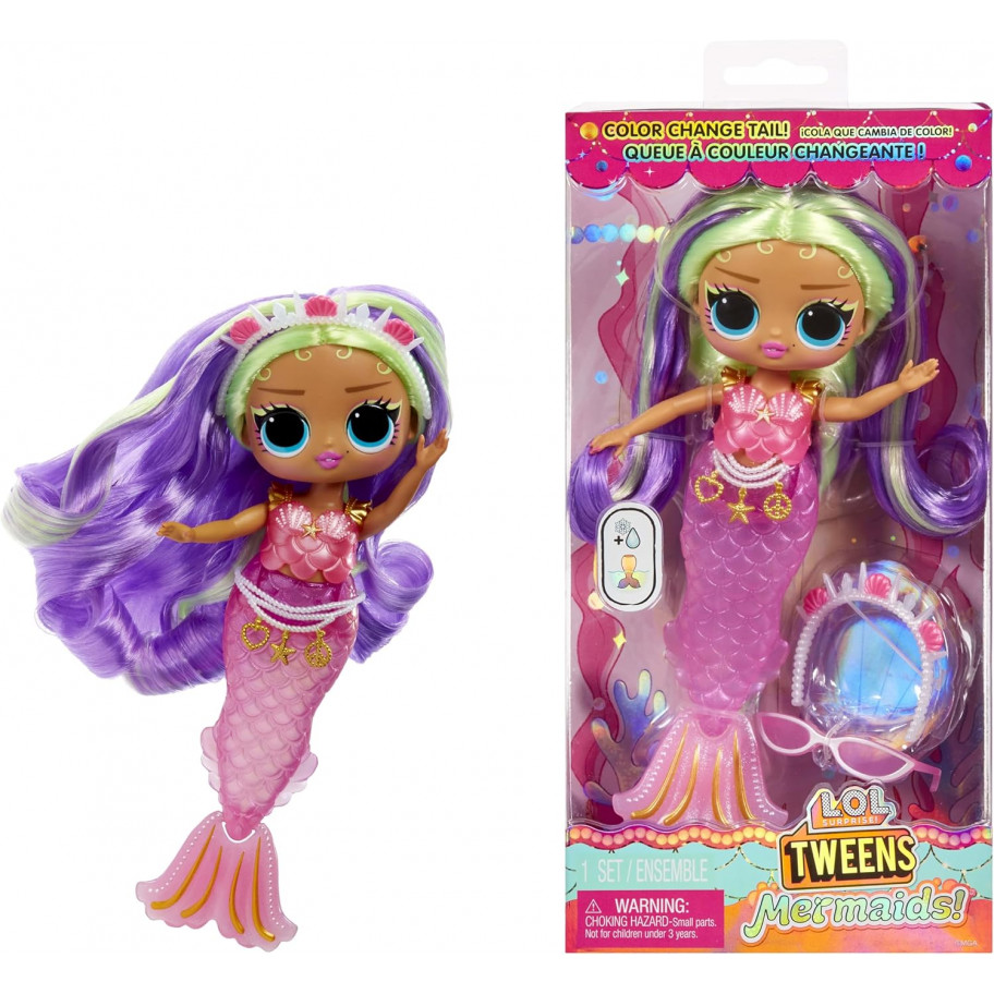 Кукла ЛОЛ Клео Клов Русалочка меняет цвет LOL Surprise Tweens Mermaid Cleo Clove MGA 510437