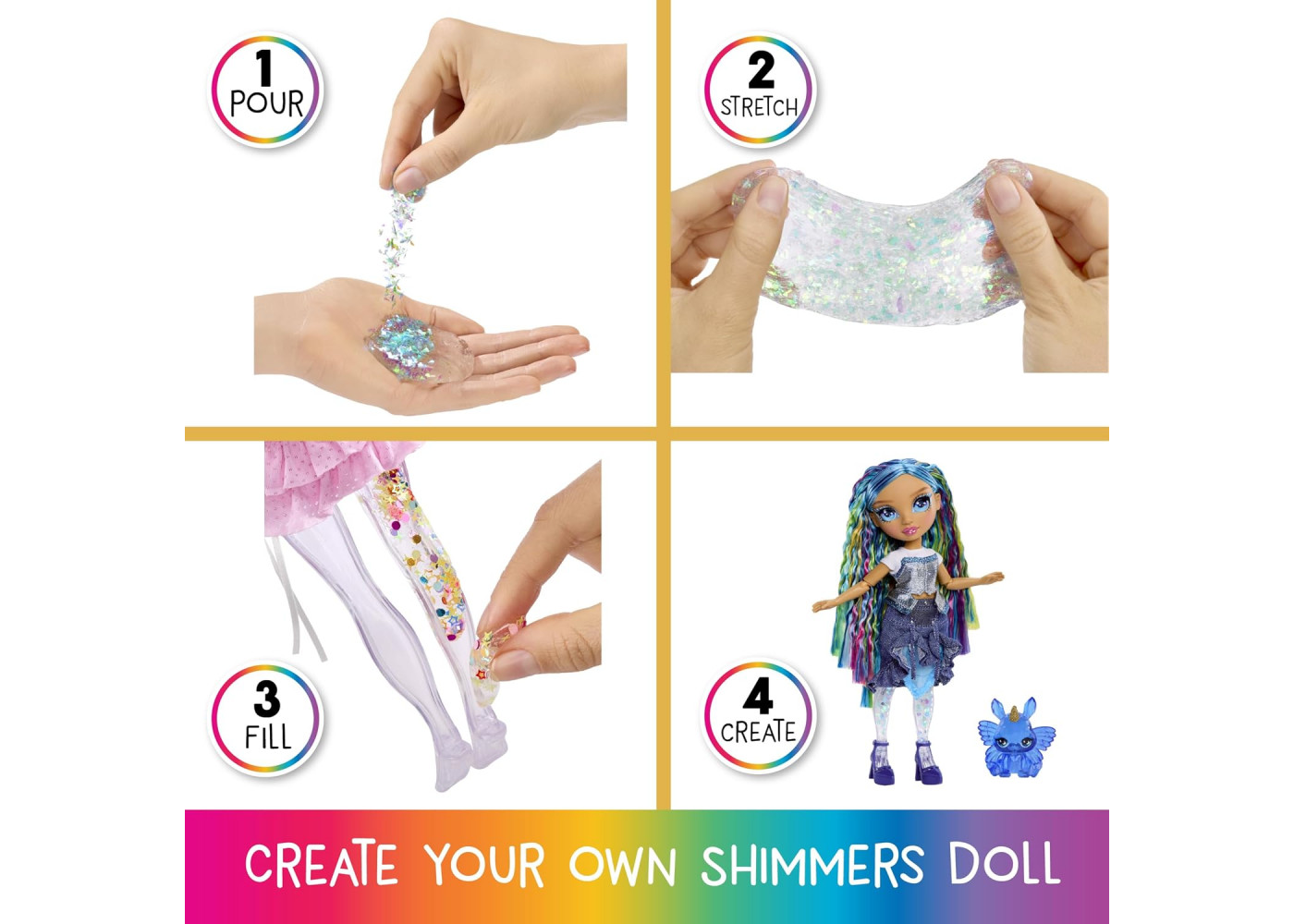 Кукла Реинбоу Хай Скайлер со Слаймом Rainbow High Skyler Shimmers with Slime MGA 543770